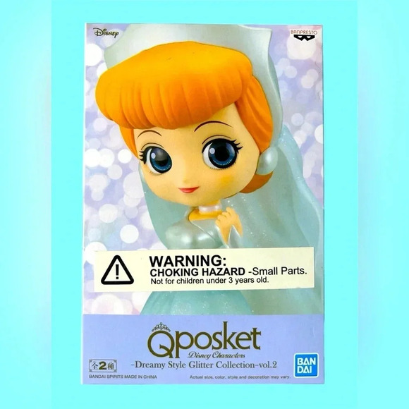 Disney x  QPosket - Dreamy Style Glitter Collection - Cinderella - BNIB 🩵🥿 - Picture 5 of 5